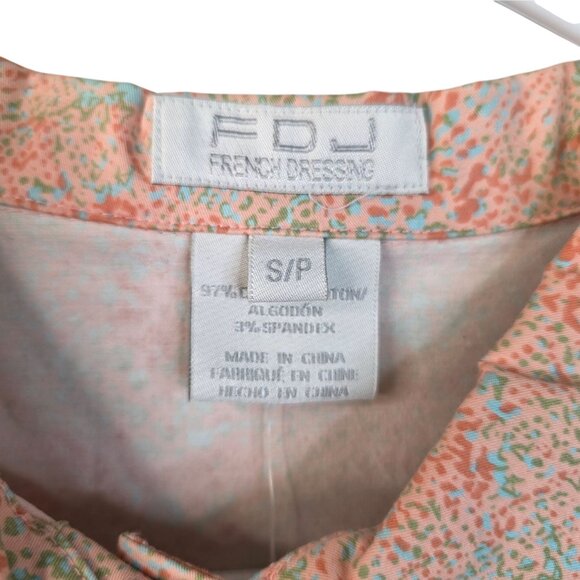 FDJ French Dressing Petite Jacket S Button Front Multicolor Stretch Lightweight - Picture 3 of 11